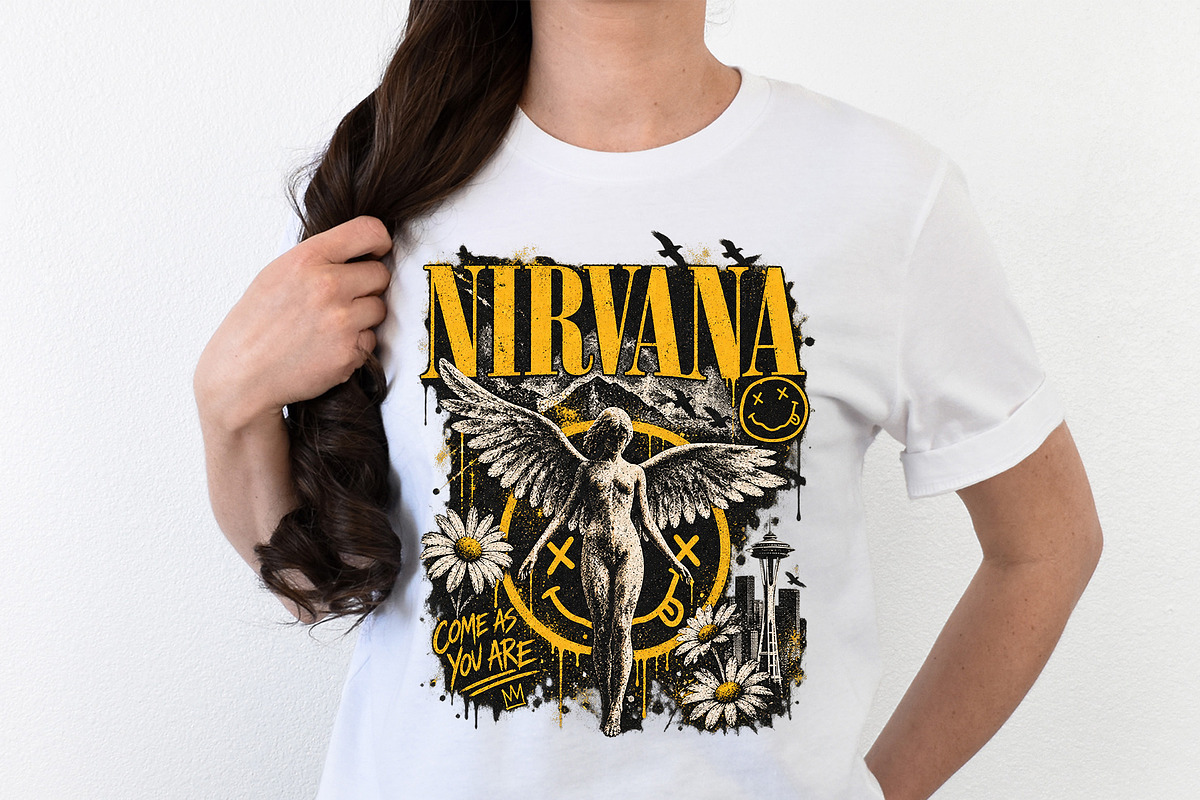 Nirvana Come As You Are Vintage PNG, an Object Graphic by Star Graphic Design (Photo 7 of 11)