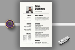 Clean Resume Template, a Resume Template by MightyDesign