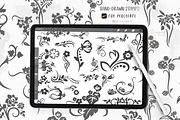 Stencil Procreate Stamp Brush 024, a Brushes & More by Drawberx (Thumbnail 1 of 8)