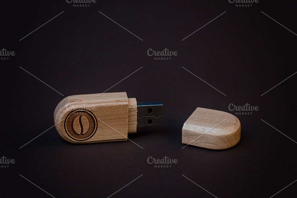 Flash Drive Engraved Logo MockUp, a Product Mockup by attraax (Photo 5 of 5)