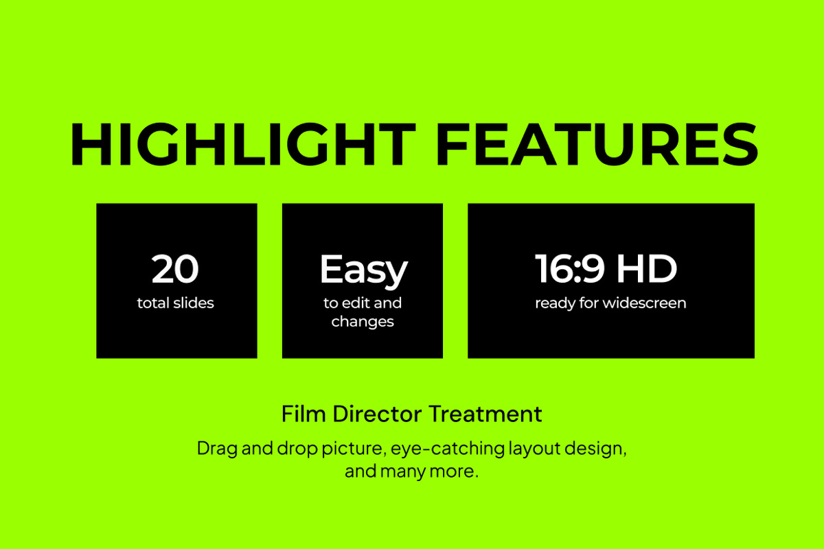 Film Director Treatment Google Slide, a Presentation Template by Loin Studio (Photo 2 of 4)