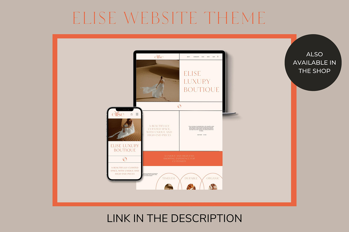 ELISE Premade Logo Design, a Branding & Logo Template by Studio Suvelle (Photo 5 of 6)