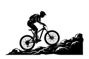 Mountain Biker Silhouette, a Person Illustration by Amazin_art (Thumbnail 20 of 27)
