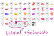 Painterly brush strokes, a Templates & Theme by Ksusha shop (Thumbnail 4 of 8)