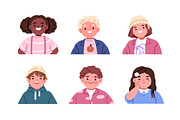 Cute kids avatars, portraits set, a Person Illustration by Good Studio (Thumbnail 2 of 4)