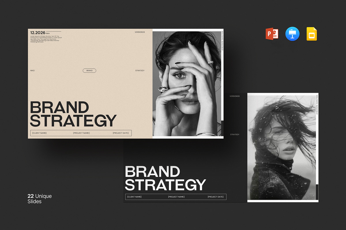 Brand Strategy Presentation Template, a Presentation Template by Dream-Lab (Photo 1 of 8)