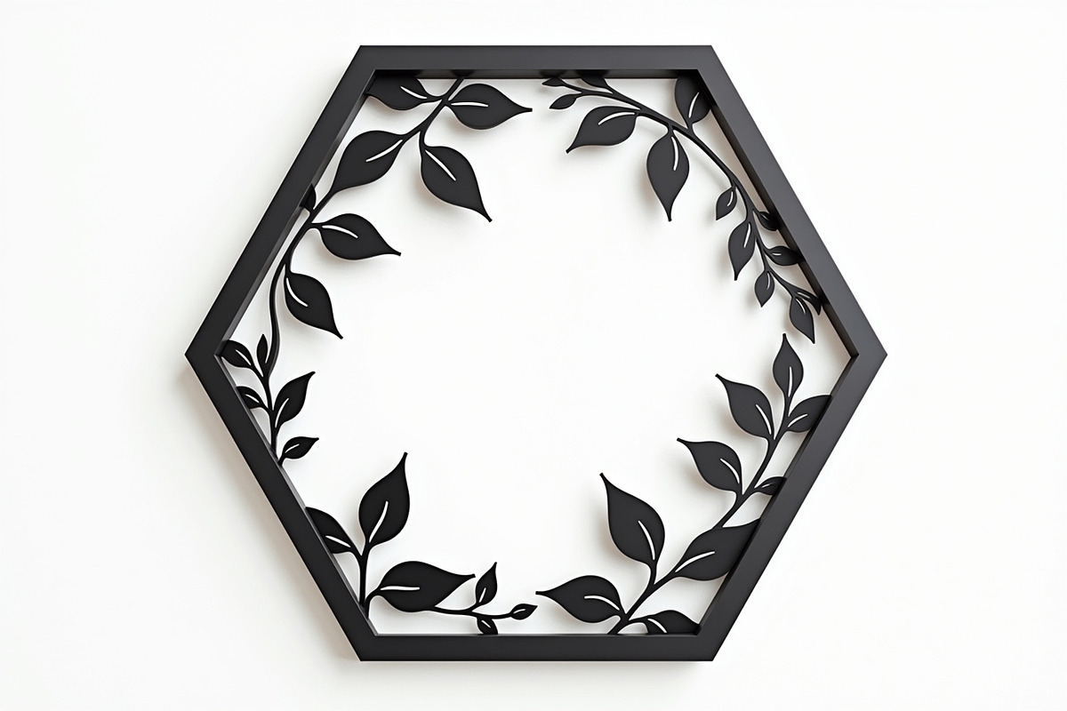 Floral Laser Cut Frame Set, an Illustration by Creativeshirt (Photo 9 of 9)