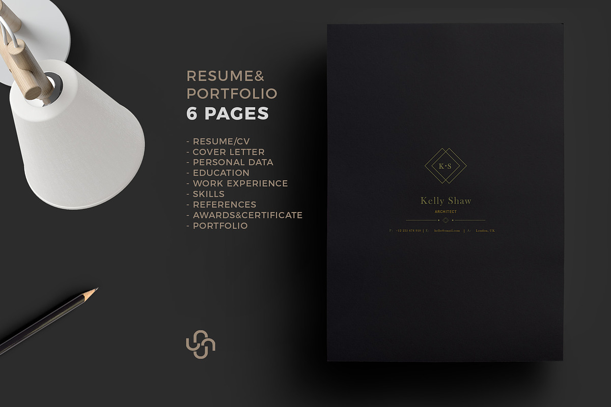 Gamma Resume Template, a Resume Template by Nina Shaw (Photo 1 of 7)
