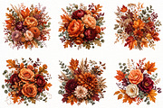 Watercolor Fall Leaves Clipart, a Seasonal Illustration by Designworld (Thumbnail 2 of 4)