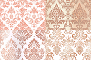 Rose Gold Damask Seamless Patterns, a Pattern Graphic by PrintablesByFranklyn (Thumbnail 4 of 6)
