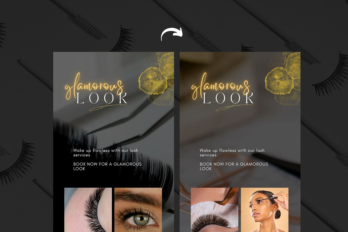Lashes Instagram Video Reels, a Social Media Template by design4social (Photo 8 of 9)