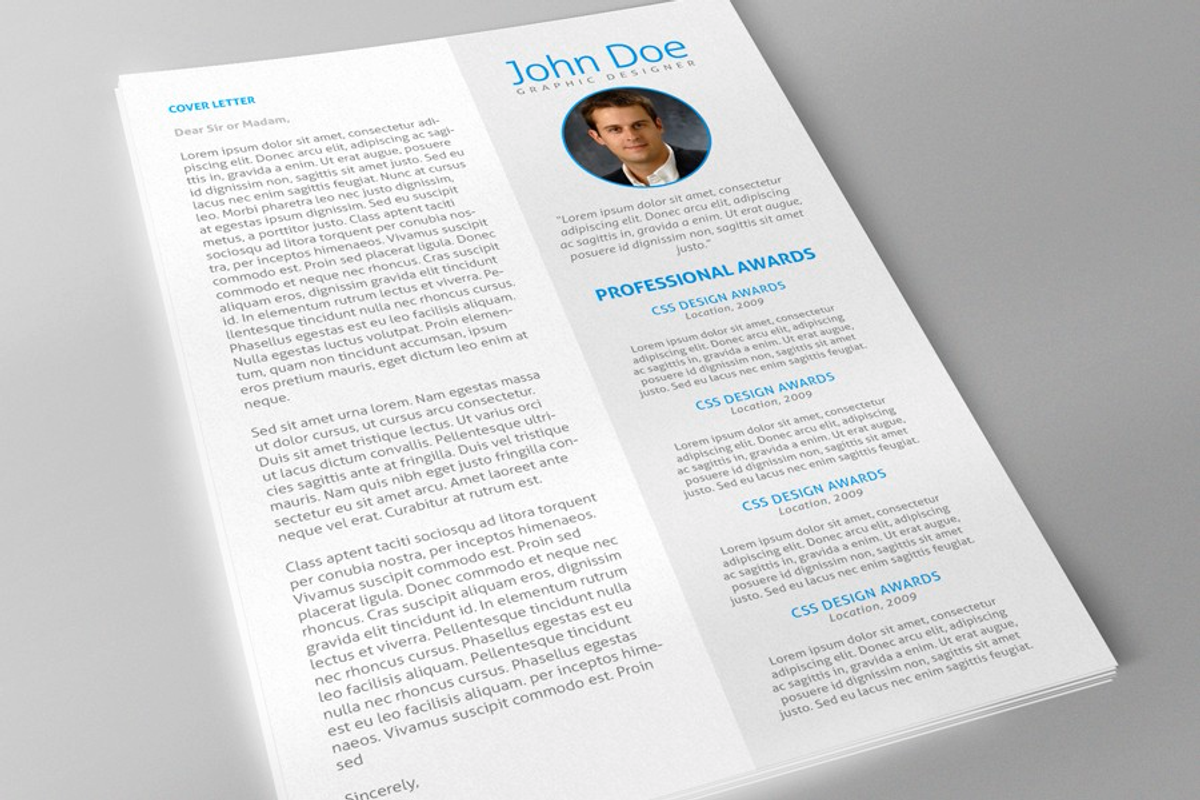 Professional Resume + Cover Letter, a Resume Template by Imagine Design (Photo 2 of 3)