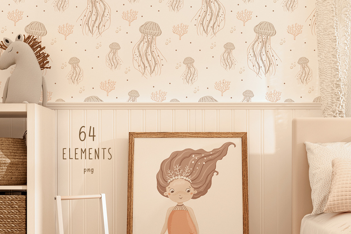 Tiny mermaids - baby collection, an Animal Illustration by polikarpovaart (Photo 9 of 11)