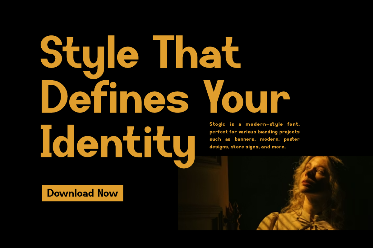 Stogic - Modern Stylish Font, a Sans Serif Font by Iqsiart Studio (Photo 7 of 13)