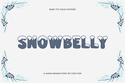 Snowbelly – Cute Winter Display Font, a Sans Serif Font by Cosy Fox (Thumbnail 1 of 6)