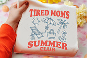Tired Moms Summer Club PNG, an Illustration by OK Design (Thumbnail 2 of 5)