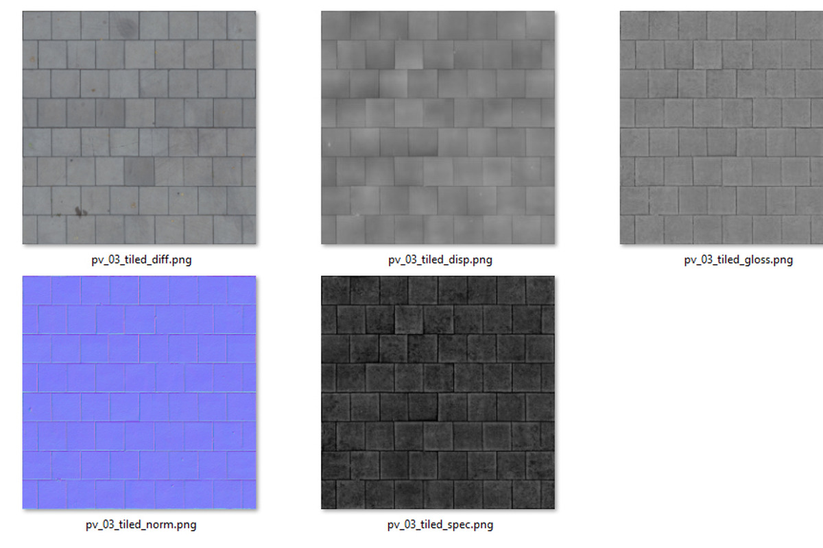 Running bond pavement, a Textures & Material 3D Model by happy brush (Photo 7 of 7)