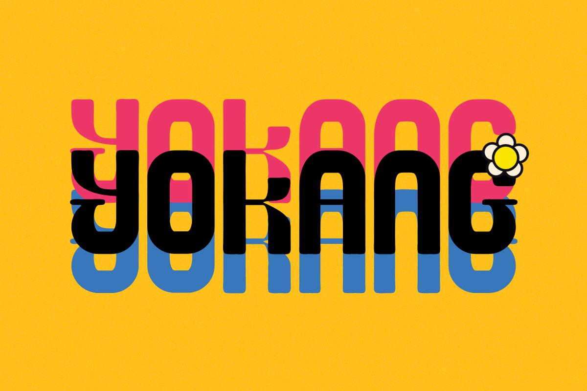 Yokang - Groovy Font, a Sans Serif Font by QR Design Studio (Photo 4 of 6)