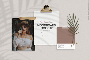 Moodboard mockup scene creator