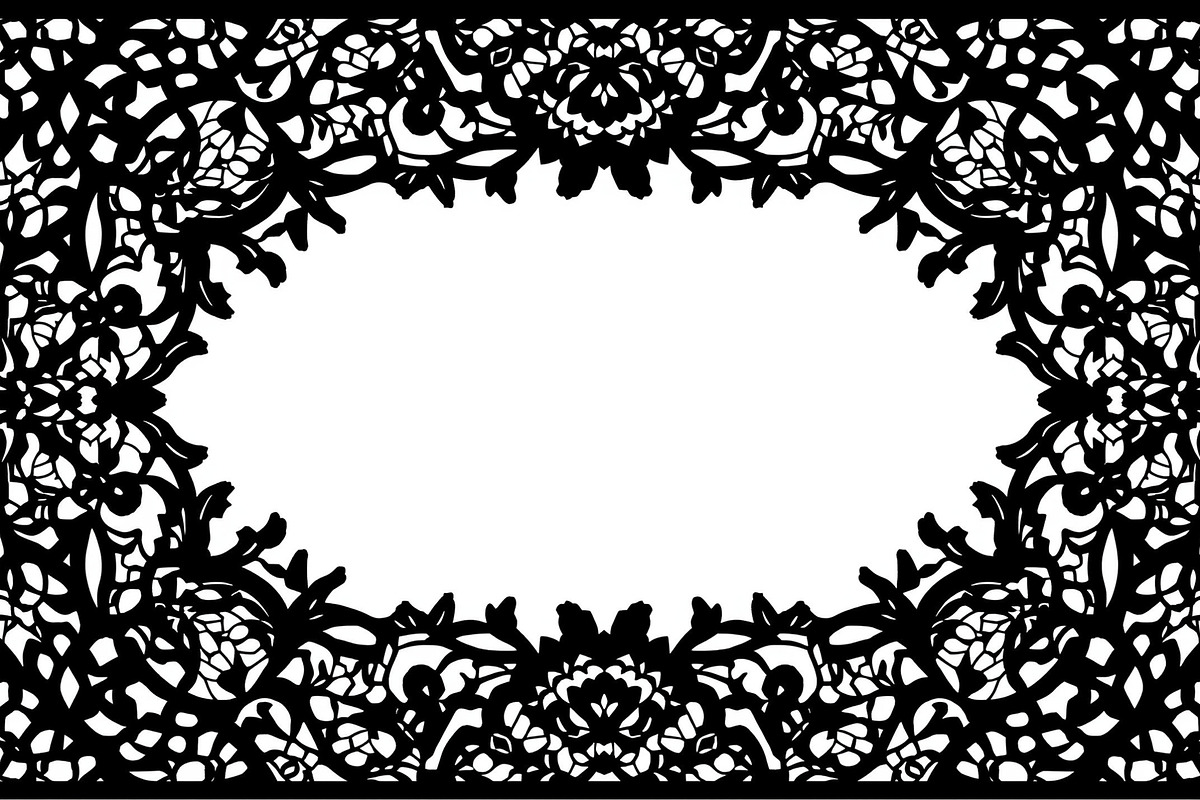 Elegant Floral Border Vector Design., an Illustration by Amazin_art (Photo 7 of 19)