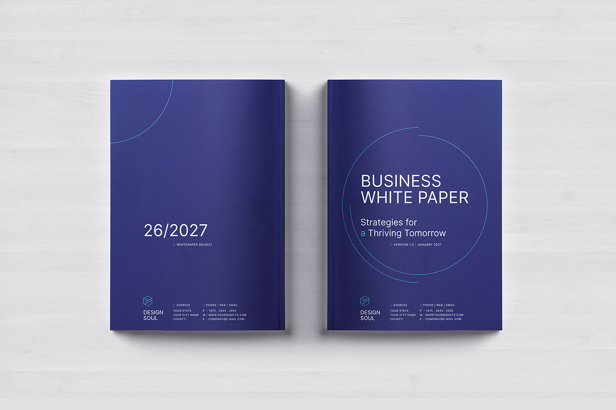 Business White Paper Template, a Brochure Template by Designsoul14 (Photo 13 of 13)