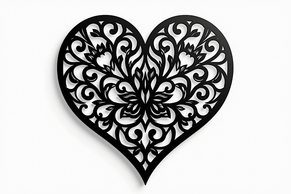 Layered Heart Mandala with Floral, an Illustration by Amazin_art (Photo 2 of 16)
