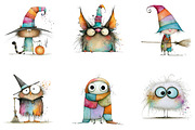 Halloween Clipart PNG, a Seasonal Illustration by CreationArt (Thumbnail 5 of 5)