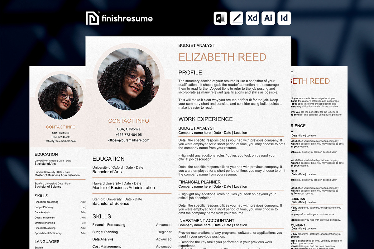 Budget analyst resume template, a Resume Template by FinishResume (Photo 1 of 11)
