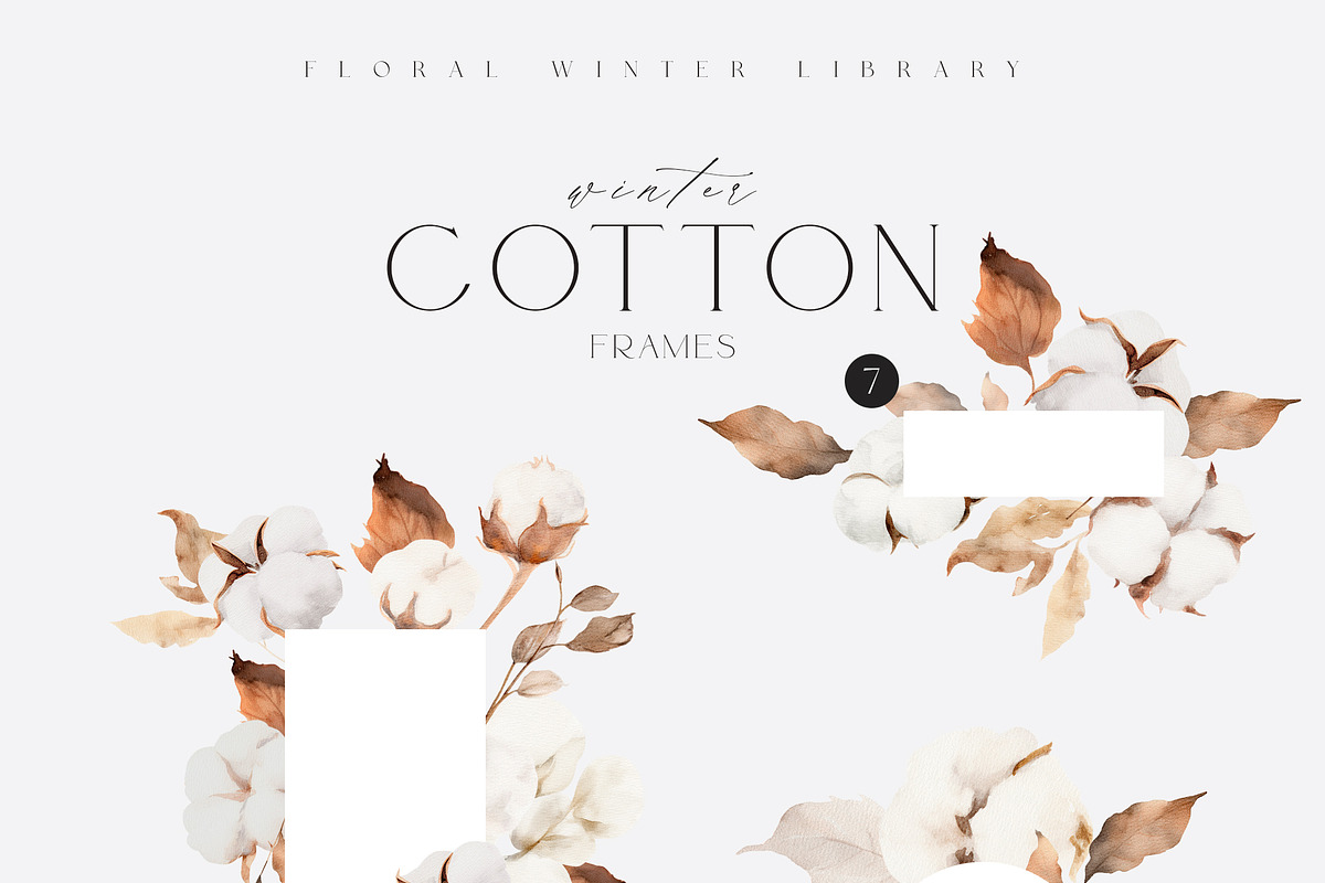 FLORAL WINTER BOX Watercolor Bundle, a Seasonal Illustration by Muse Artist (Photo 27 of 95)