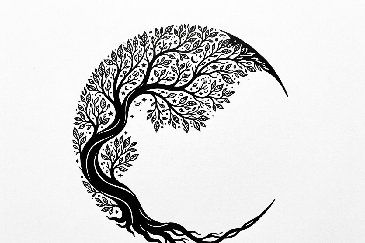Elegant dream tree silhouette design, a Healthcare Illustration by Amazin_art (Photo 8 of 43)