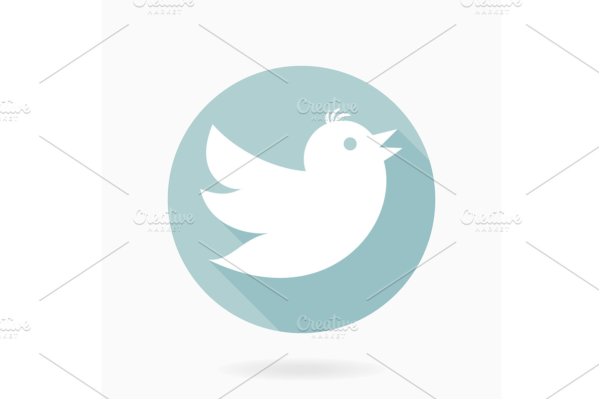 Modern Vector Icon With Flying Bird, an Outline Icon by FineArtStudio (Photo 1 of 3)