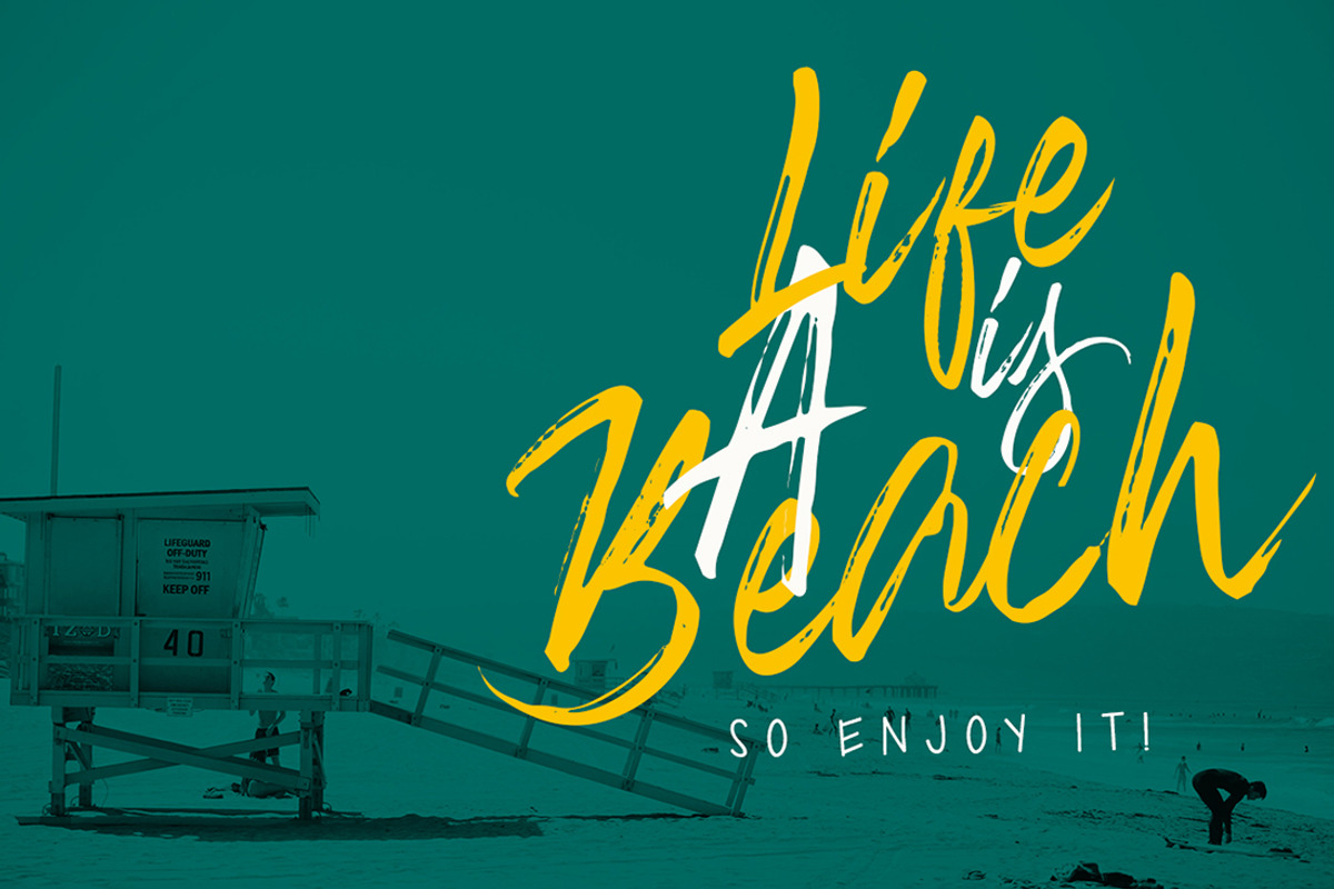 Banshee Brush Instagram Font preview 8