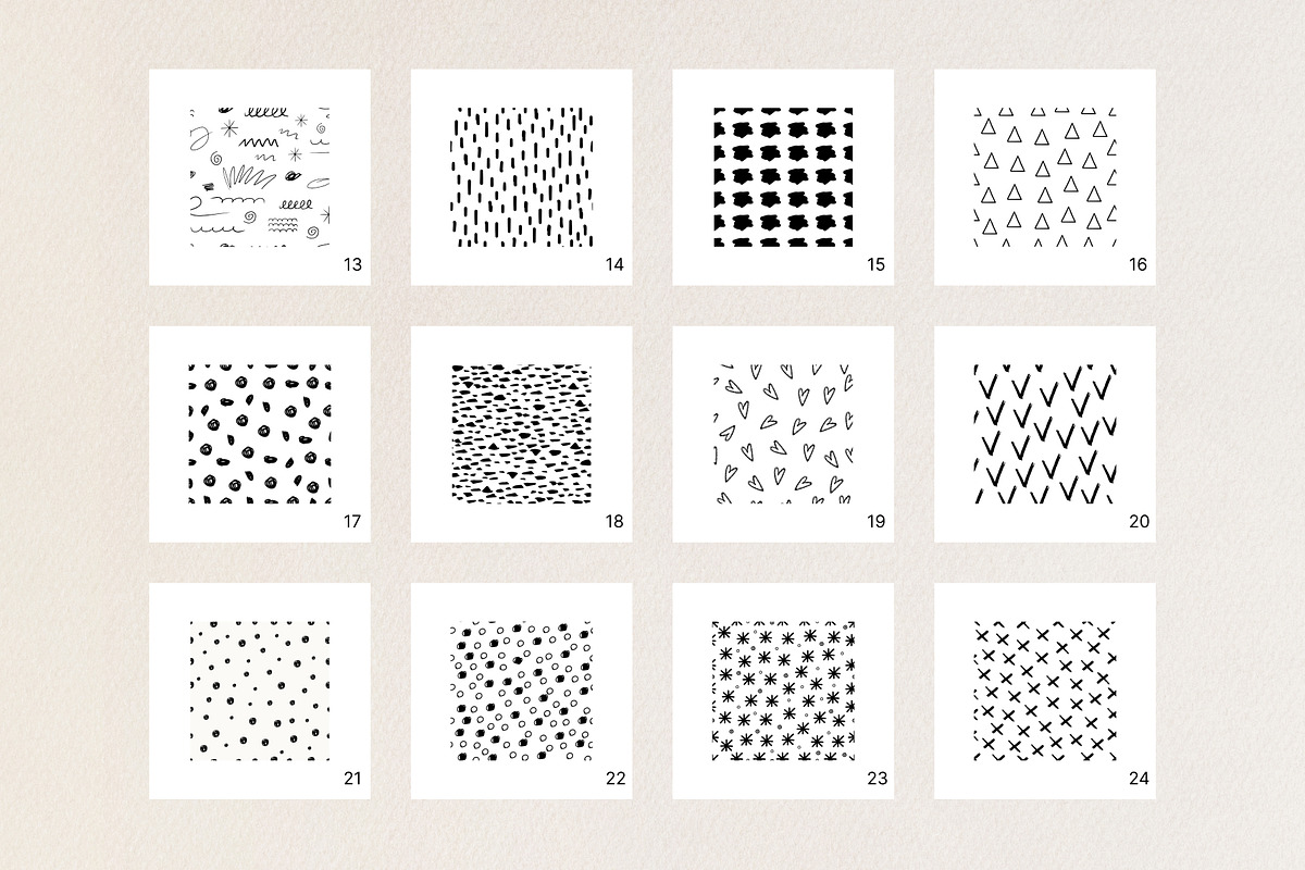 Hand drawn patterns and elements., a Pattern Graphic by Getalo Viktoriia (Photo 4 of 13)