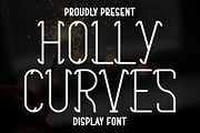 Holly Curves - Christmas Font, a Sans Serif Font by Pian45 Studio (Thumbnail 1 of 4)