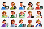 Content Creation 3D Icon Set, a Characters & Person 3D Model by Eklip Studio (Thumbnail 2 of 3)