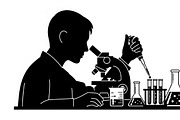 This Scientist Lab Silhouettes, an Illustration by Amazin_art (Thumbnail 5 of 31)