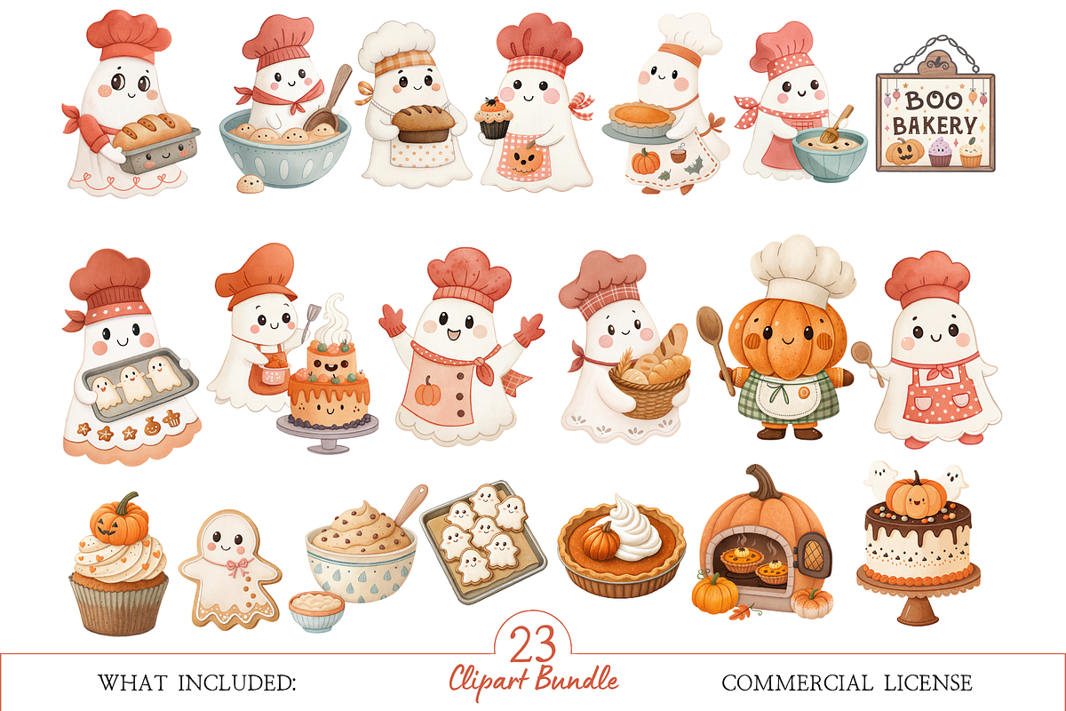 Halloween Kitchen Clipart, a Decorative Illustration by MockupWizard (Photo 2 of 4)