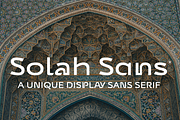 UT Solah Sans - Unique Display Sans, a Sans Serif Font by Universitype (Thumbnail 1 of 12)