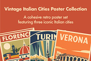 Italian Cities Travel Poster Bundle, an Illustration by rarrarorro (Thumbnail 3 of 5)