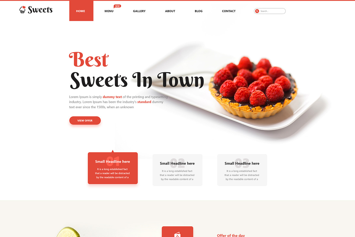 Sweets UI Kit, an UI Kit Template by UiHumble