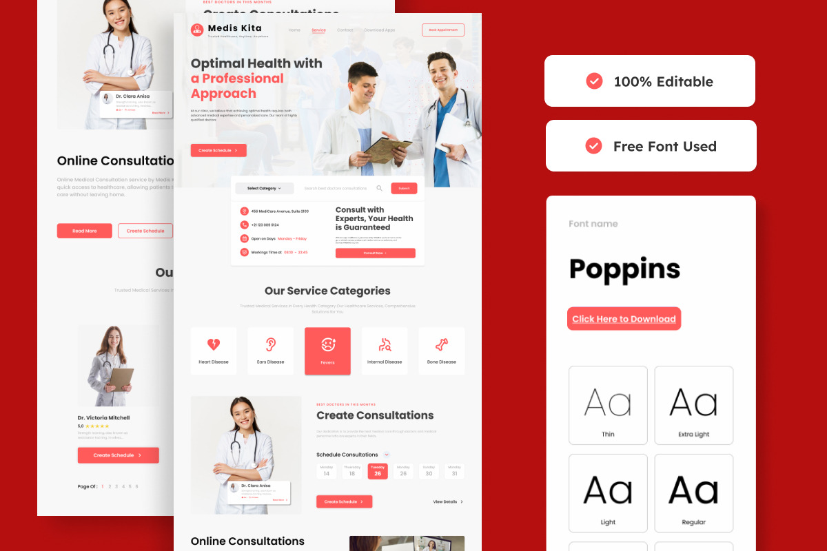 Medis Kita - Multilingual Healthcare, a Landing Page Template by productype1 (Photo 3 of 5)