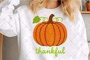 Crochet Thankful Pumpkin PNG, an Illustration by Craft Nest (Thumbnail 5 of 6)