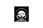 Train Tunnel Silhouette Bundle, a Graphic by hafijul (Thumbnail 11 of 15)