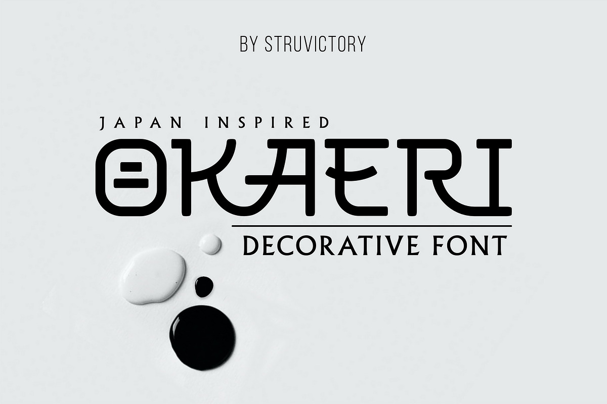 Okaeri - Japan Inspired Display Font