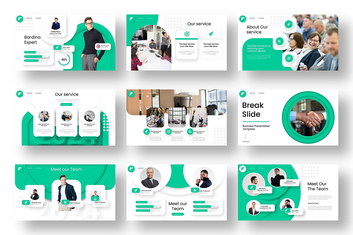 Bardina – Business PowerPoint, a Presentation Template by Dens Creative Studio (Photo 3 of 6)