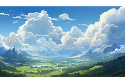 nature valley cloud sunny landscape, a Nature Photo by pikepicture