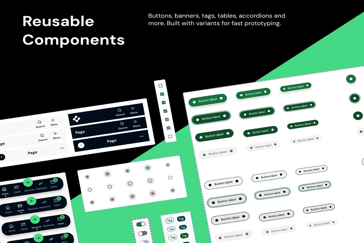 Bank App UI Kit – Modern Finance UI, an UI Kit Template by Creative Perspective (Photo 6 of 6)