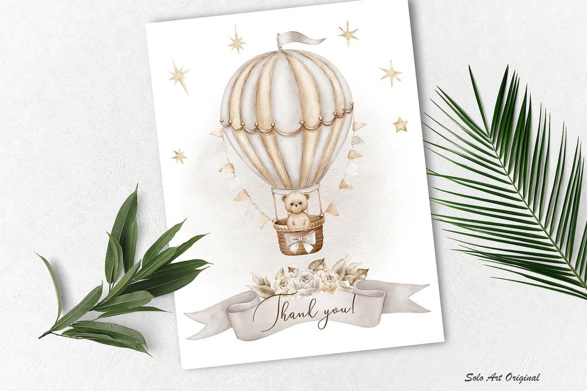 Teddy bear neutral gender clipart., an Animal Illustration by Solo Art Original (Photo 8 of 8)