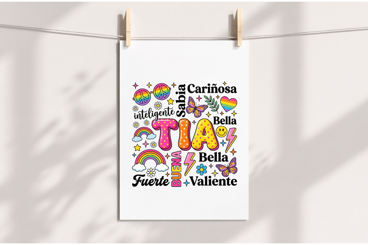 Tia Latina Retro PNG Design, a Decorative Illustration by Dream Creation (Photo 6 of 8)