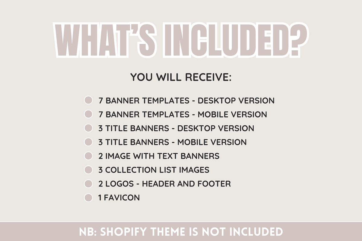 Neutral Boho Shop Banner Templates, a Shopify Template by SunshineStudioBoutique (Photo 2 of 9)